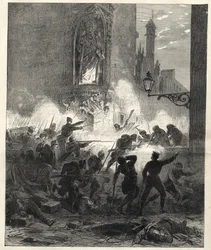 Soulèvement des républicains en Catalogne : combats à Barcelone dans la nuit du 25 au 26 septembre 1869 - Sexenio Democrático (six ans démocratiques) - L