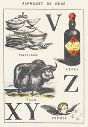 V X Y Z: plats, xérès, yak, zéphyr