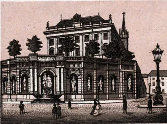 Vienne, Autriche : vue de la fontaine François-Joseph. dans « Le Monde Illustré 168 vues » Sans date (fin XIXe siècle)