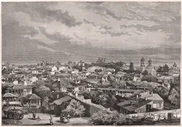 Vue de Bucarest au XIXe siècle