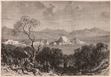 Vue de Corfou au XIXe siècle