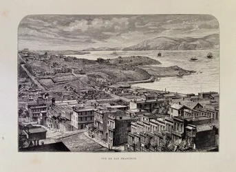 Vue de San Francisco au XIXe siècle
