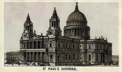 Vue de la cathédrale Saint-Paul à Londres, Angleterre