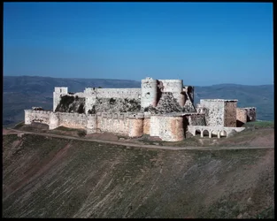 Vue du Krak des Chevaliers, château croisé, vers 1100