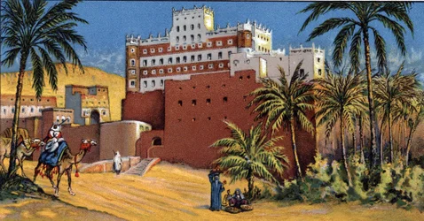 Vue du château du sultan Al Kathiri (palais du sultan Al Kathiri) Seiyun (Say