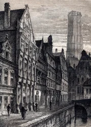 Vue de la ville de Malines en Belgique - vers 1867