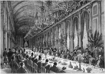 Visite du Shah de Perse en France