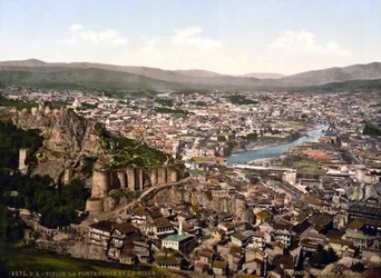 Vue de Tbilissi, capitale de la république de Géorgie