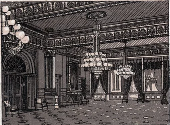 Washington, États-Unis : vue de la salle Est, Maison Blanche