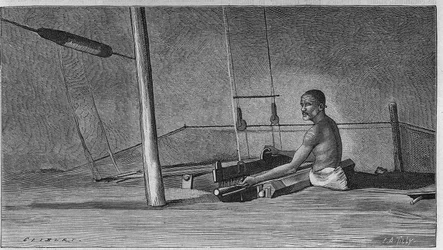 Tissage en Inde : Le métier du tisserand.
