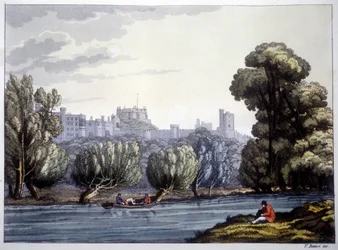 Château de Windsor sur la Tamise.