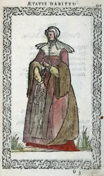Femme picarde - dans « Habits et effigies » par Jean Sulperius