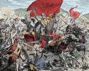 Ziska en bataille - Croisade contre les Hussites (1420-1434) : Jan Ziska (1370-1424) à la bataille contre les Croisés