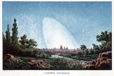 Lumière zodiacale - dans « Histoire des Astres » par J. Rambosson