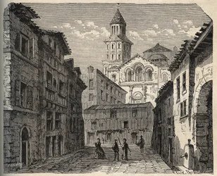 Cathédrale Saint-Front - Périgueux - Dordogne - France - (Saint Front) gravure dans « PATRIE » - DESCRIPTION PICTURESQUE DE LA FRANCE EN 6 VOLUMES PAR LUCIEN HUARD - fin 19ème siècle