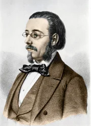 Portrait de Bedrich Smetana (1824-1884), compositeur et pianiste tchèque
