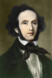 Portrait de Felix Mendelssohn-Bartholdy, compositeur allemand (1809-1847)
