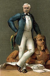 Portrait de Ferdinand de Lesseps (1805-1894), diplomate et administrateur français, en 1885.
