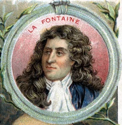 Portrait de Jean de La Fontaine. Écrivain français (1621-1695)