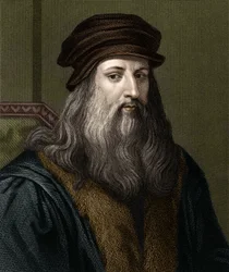 Portrait de Léonard de Vinci (1452-1519), peintre italien.