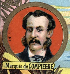 Portrait du marquis de Compiègne (Louis Eugène Henri Dupont), voyageur français (1846-1877)