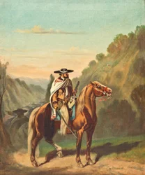 Chinaco avec sabre et pistolet