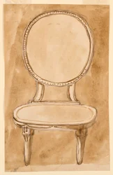 Dessin, chaise, 1780-90