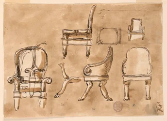Dessin, Chaises, vers 1800