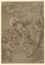 Dessin, Le Christ dans les limbes, 1625-1628