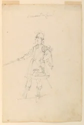 Dessin, création de costumes : Le maître d