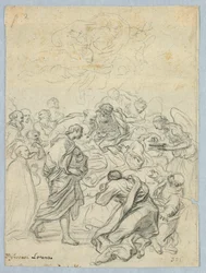 Dessin, Mort de la Vierge, 17e-19e siècle