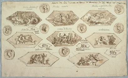 Dessin, Décoration du plafond d