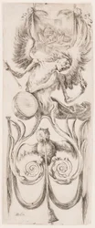 Estampe, ornements ou grotesques (ornement grotesque), vers 1653