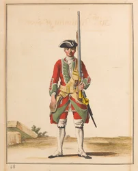 36e régiment de pied, vers 1742