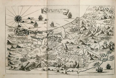 Carte du pays et de la ville de Panama. Partie 3 : chap : 5. (gravure)