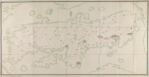 Carte du Japon ou Nipon [MS]