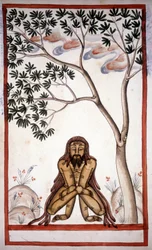 Un fakir Page du manuscrit (ms.8300) 