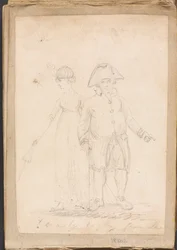 Une dame et un gentleman en tenue civile
