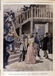 Une rafle dans les hôtels - dans « Le Petit Journal » du 04/08/1895