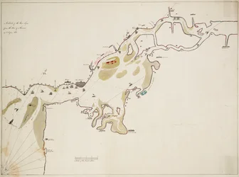 Croquis du fleuve Tage depuis la barre d