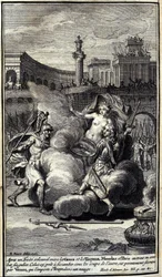 Après un accord solennel entre les Grecs et les Troyens, Ménélas et Paris entrent en combat singulier. Celui-ci, prêt à succomber sous les coups de l