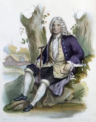 Alain René Lesage (Alain-René Le Sage) (1668-1747) - dans éd. Mennechet, « Le Plutarque français »