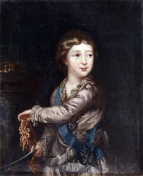 Portrait du grand-duc Alexandre Pavlovitch (1777-1825) enfant