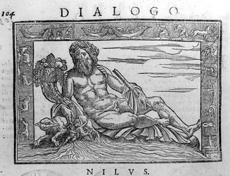Allégorie du Nil, gravure du XVIIe siècle