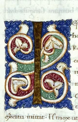 Alphabet : lettre miniaturée I