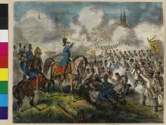 Capture de Raab le 28 juin 1849 par les troupes impériales