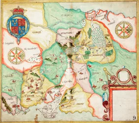 Irlande centrale, de Dublin à Sligo, c.1600