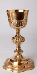 Calice. Origine Mont Saint-Aubert. Orfèvrerie. Atelier de Lille, France. 1636