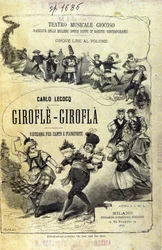 Charles Lecocq "Giroflé - Girofla". Couverture de la partition.