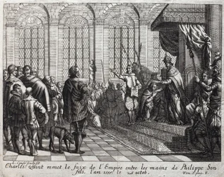 Charles V (1500-1558) remet le fardeau de l
